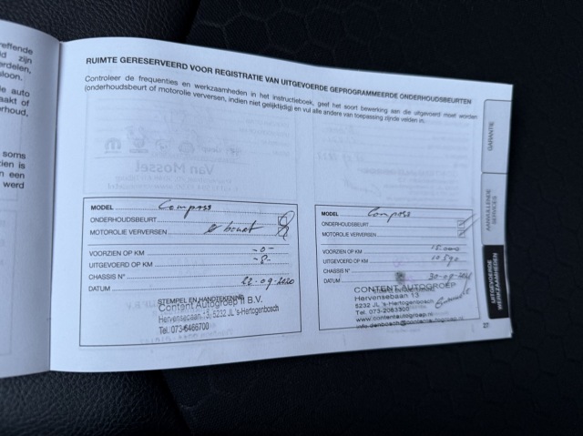 JEEP COMPASS 1.3T Limited AUTOMAAT NAVI CLIMA LEDER CAMERA PDC, Autobedrijf de Snipperling Deventer, Deventer