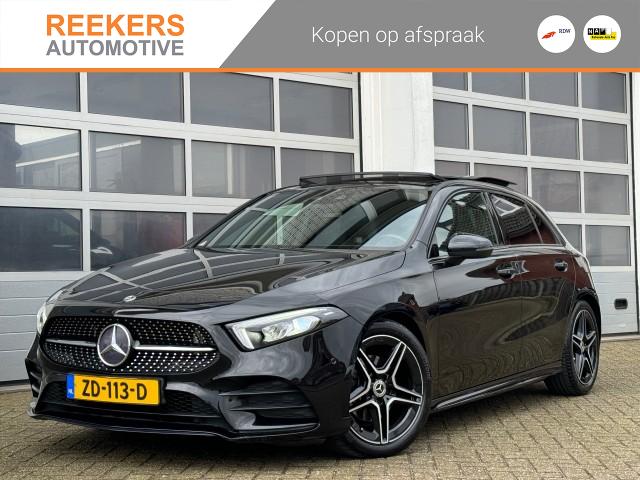 MERCEDES-BENZ A-KLASSE 200 AUT. BNS SOL. AMG/Night/Pano/Sfeer, Reekers Automotive, Hengelo