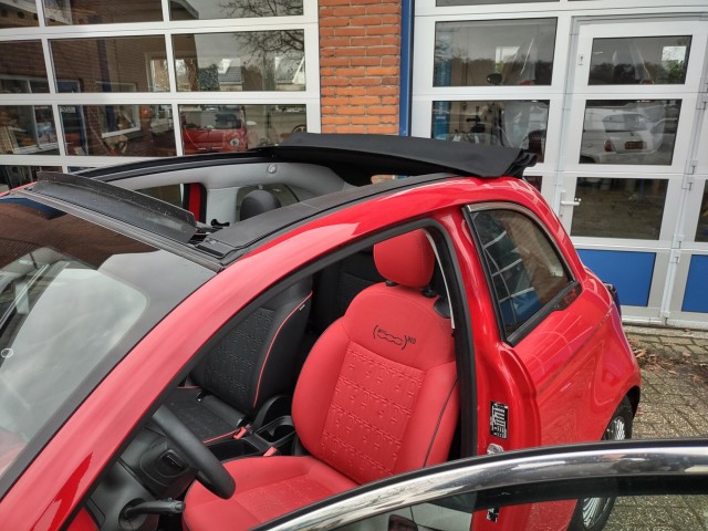 FIAT 500 E-24KW- Cabrio-Red Special Edition- 2000 Subsidie- 500e Fiat Center, 1241 LR Kortenhoef