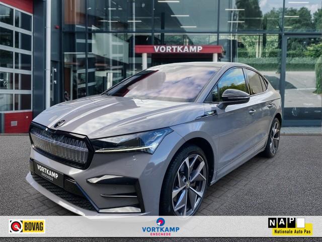 SKODA ENYAQ 80 IV RS LOUNGE TREKHAAK/MEMORY/CAMERA/NAVI/ACC/CARPLAY/STOELVER, Vortkamp Enschede, Enschede