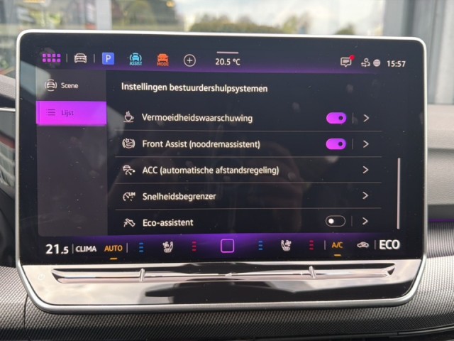 VOLKSWAGEN GOLF 1.5 TSI GTE PANO-DAK/360CAM/LEDER/MEM/ACC/IQ/STANDKACHEL/STOEL+STUURVERW, Vortkamp Enschede, Enschede