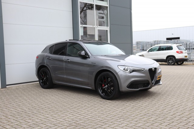 ALFA ROMEO STELVIO 2.0 T Q4 280PK AWD VELOCE/1E EIG./GRIGIO STROMBOLI/A.CARPLAY/20, Carmix, OSS