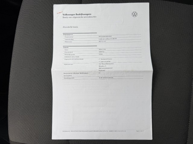 VOLKSWAGEN CADDY 1.6 TDI L1H1 Airco / Trekhaak / 100% Dealer onderhouden / Parkeersensoren, VDW Cars, Enschede